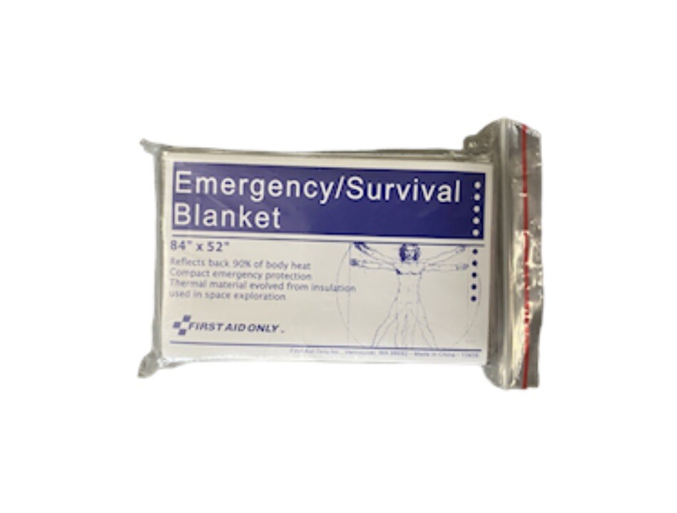 First Aid Only Aluminized Emergency Space Blanket 84"x52"