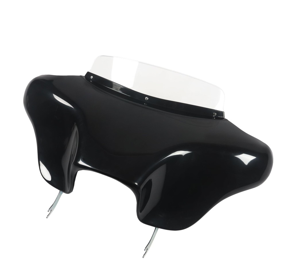 Batwing for HD Heritage Softail Fat Boy Clear Windshield 4 Speaker Mount
