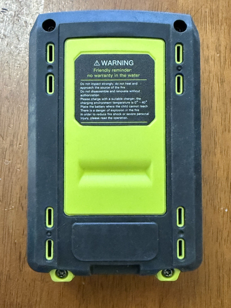 21V, 2.0Ah Lithium Ion, Replacement Battery for Cordless Leaf Blower