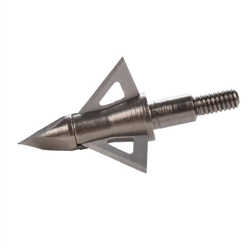 12PCS Archery Hunting Arrow Broadhead 100Grain 3 Sharp Blade Points Shooting