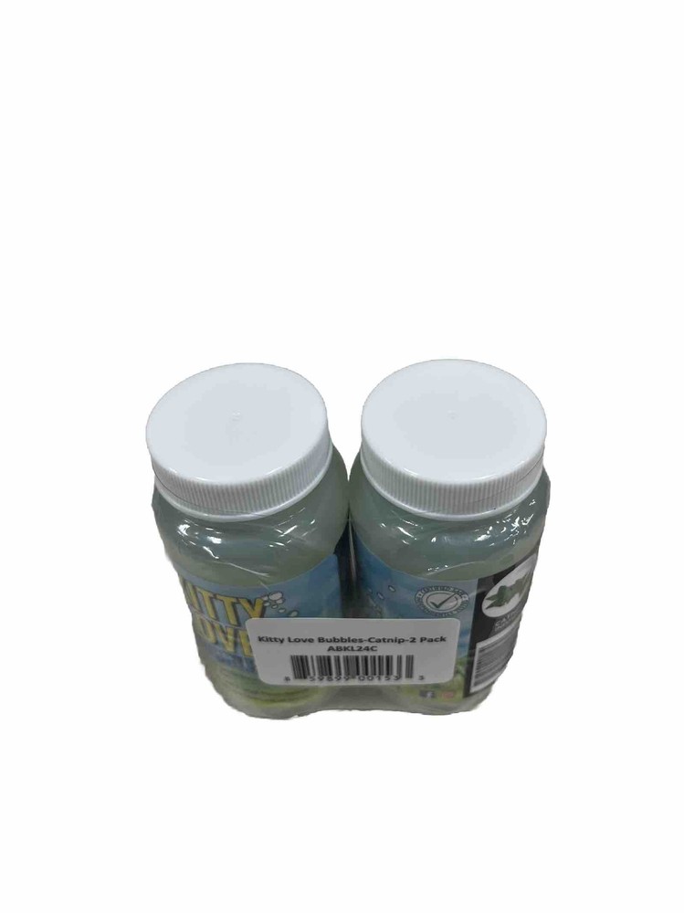 Kitty Love Bubbles, Catnip Scented Bubbles 4 Oz Bottles Each 2-PACK