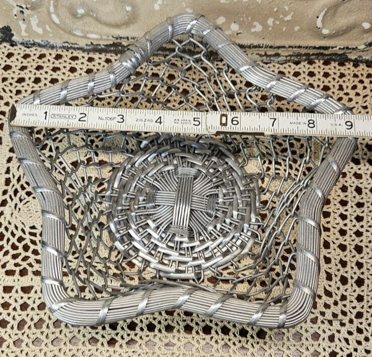Decorative Star Shape Metal Chain Link Bread Fruit Basket