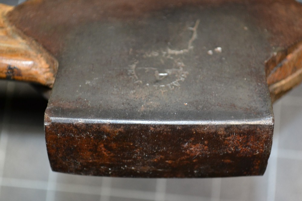 BEATTY - BROAD AXE WITH ANTIQUE HAND MADE HANDLE