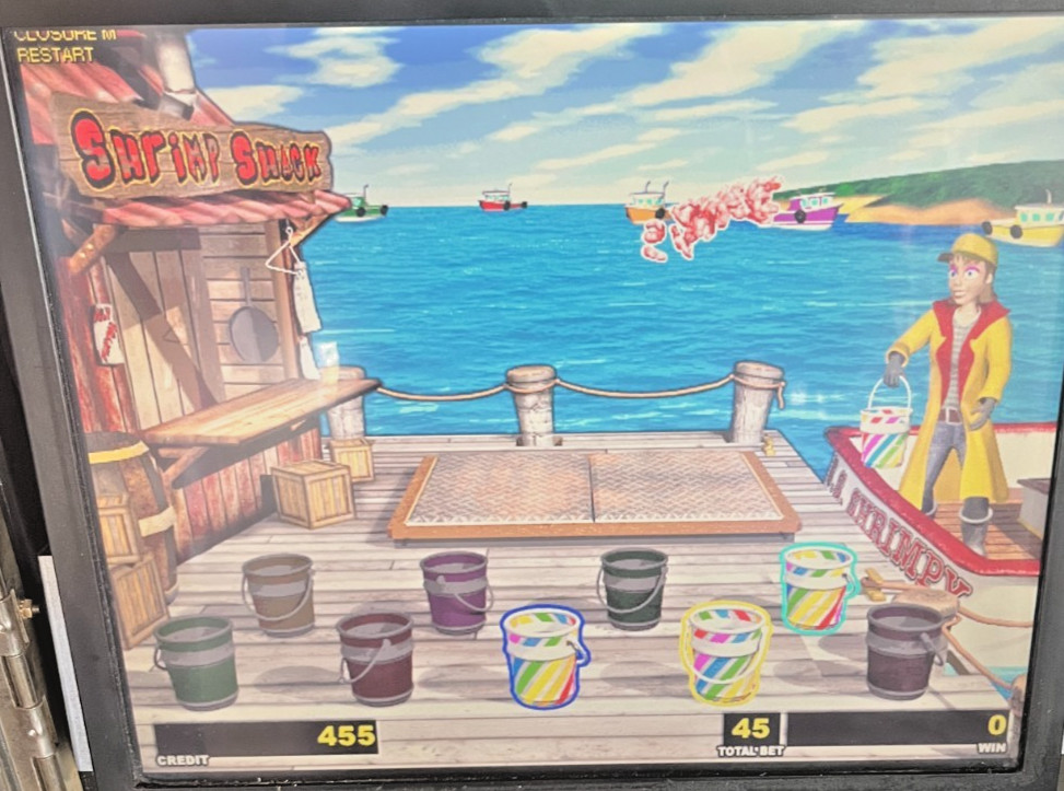 IGT I-GAME Super Sally Shrimpmania Software 9 Pay Lines