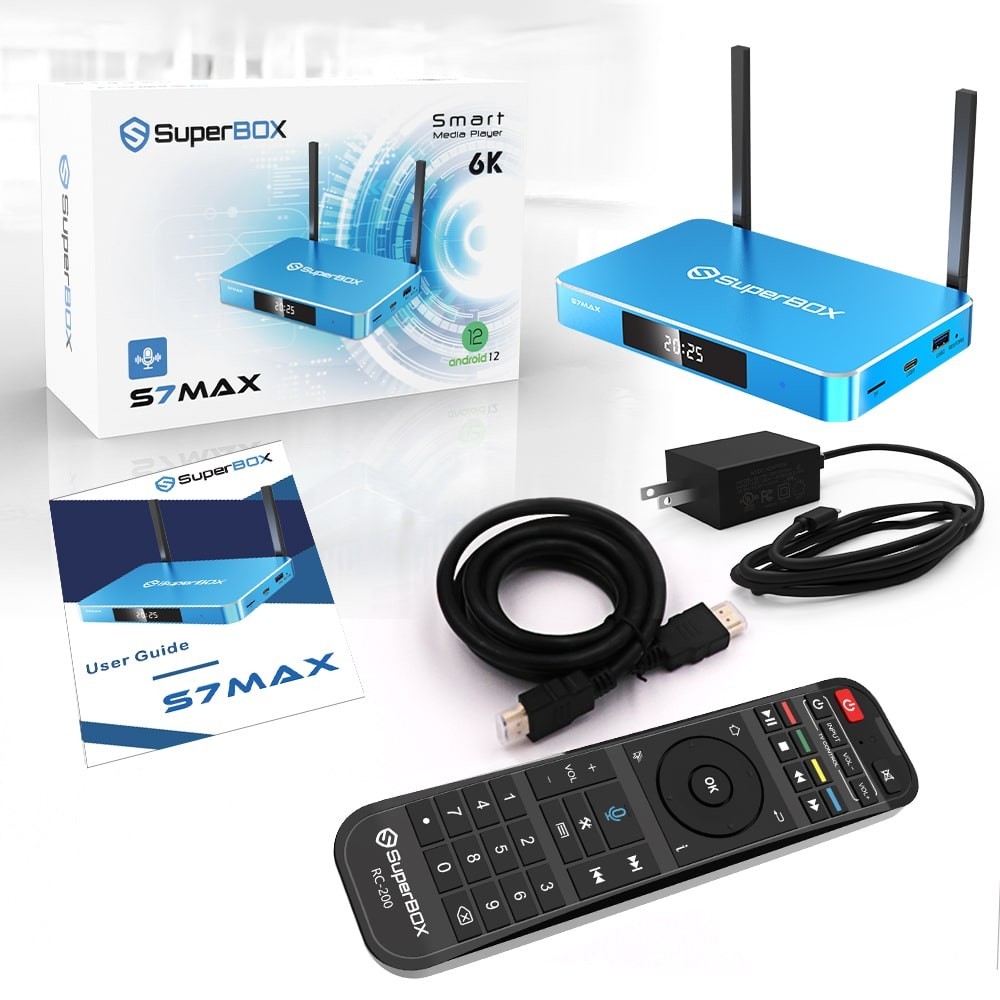 SuperBOX S7 Max HaveTime Shift Android Streaming Same Day Shipping message to Me