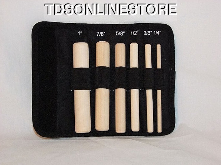 6 Piece Wooden Mandrel Set For Wire And Metal Forming