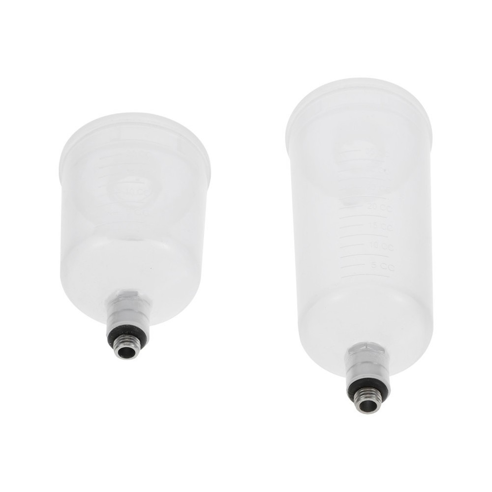 Set of 2 Refillable Airbrush Cup Replaceable Container Split-type Paint