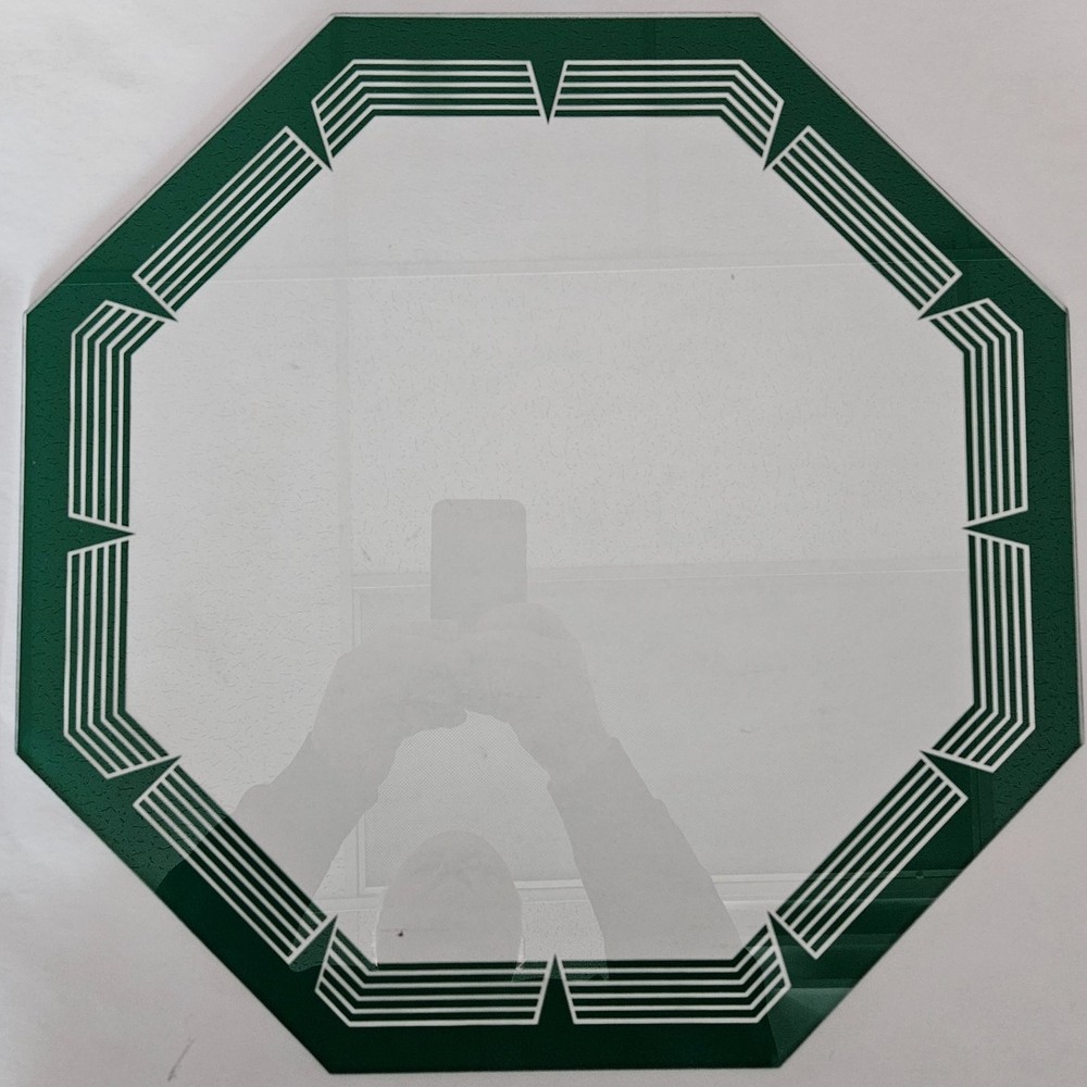 Green Lined clock lens for NPI, Lackner neon clock #2