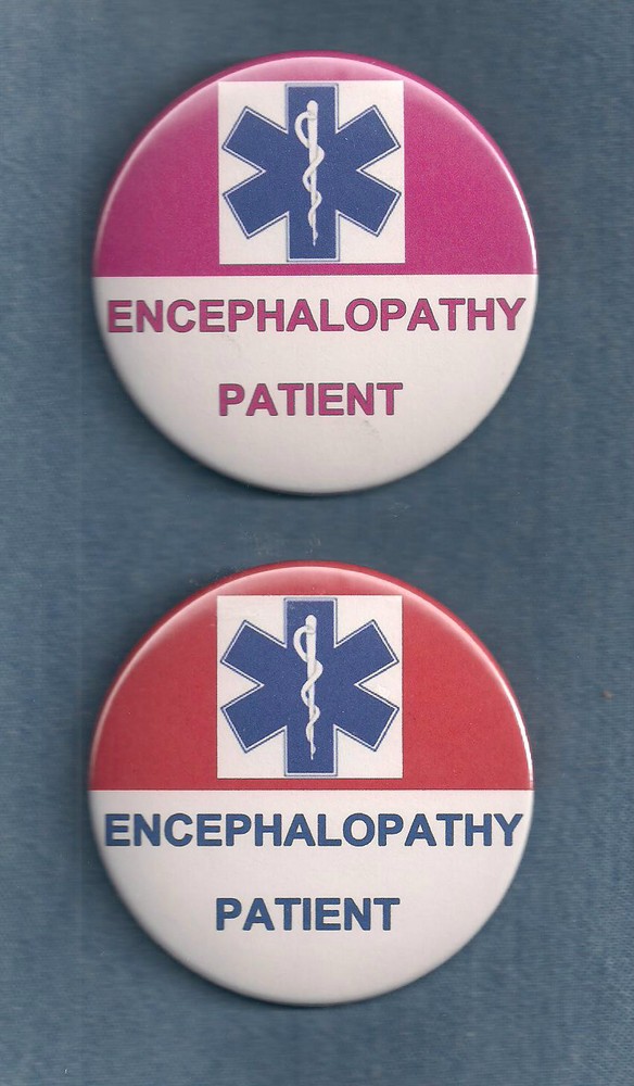 ENCEPHALOPATHY PATIENT - service dog vest button w/pin back