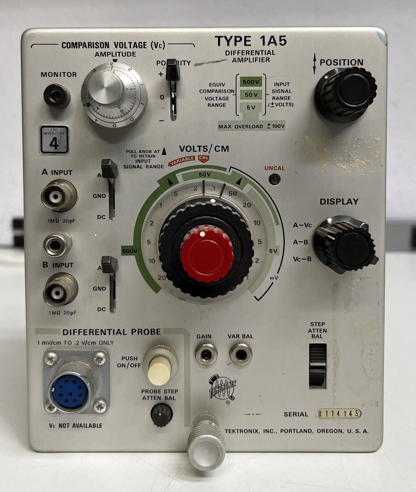 Tektronix Type 1A5 Plug-In Unit Oscilloscope