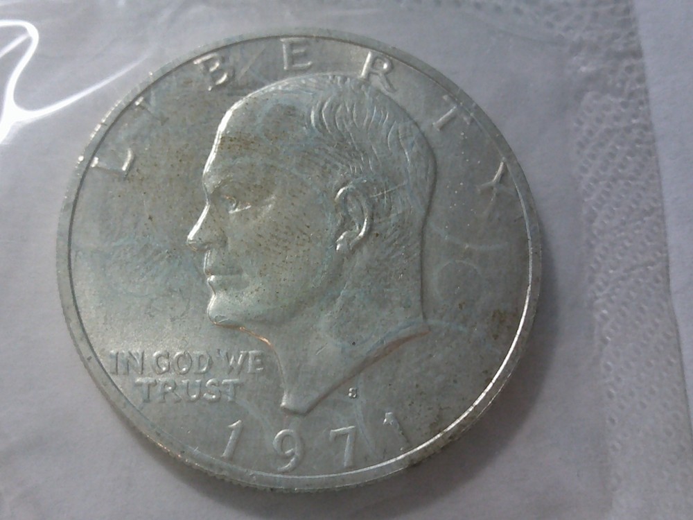 1971 IKE SILVER DOLLAR Blue Pack