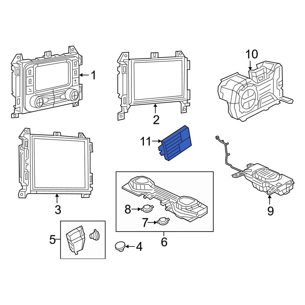 Jeep 68642701AB Radio Amplifier