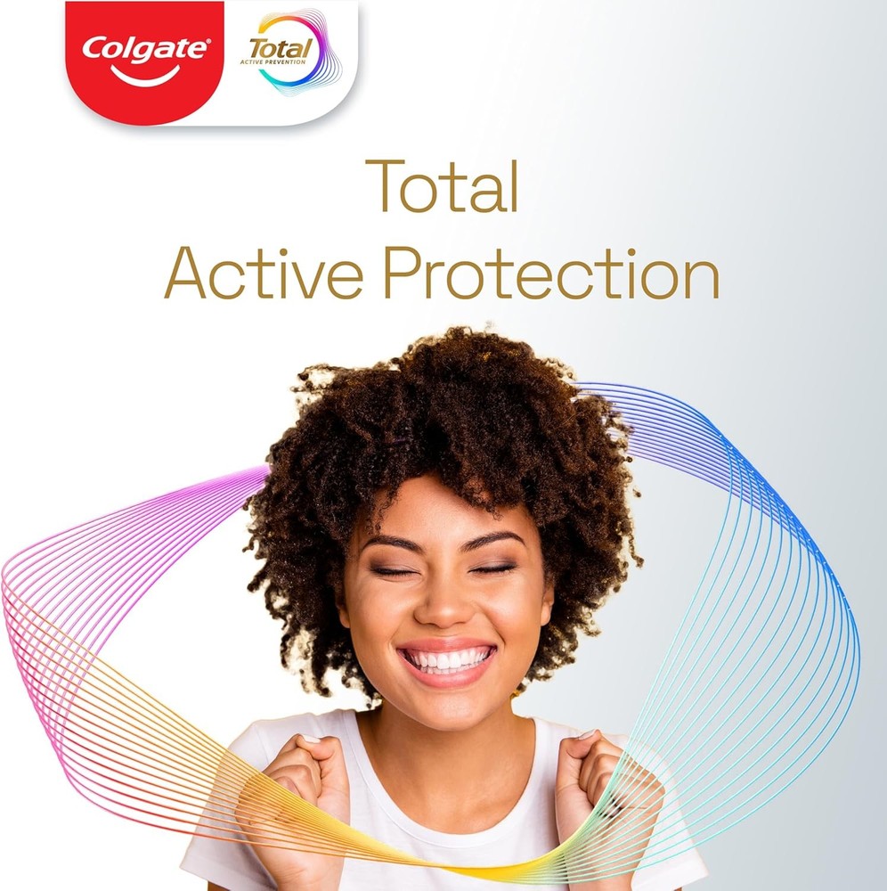 Colgate Total Active Prevention Soft Bristle Whitening Toothbrushes, Soft Toothb