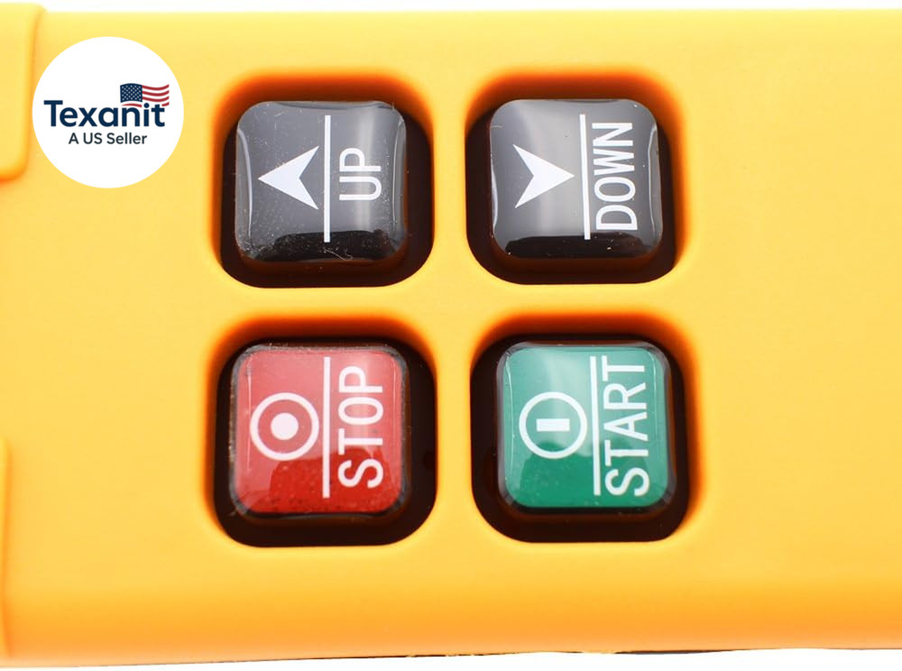 4 Key Crane Industrial Remote Control Wireless Transmitter Push Button Switch (A