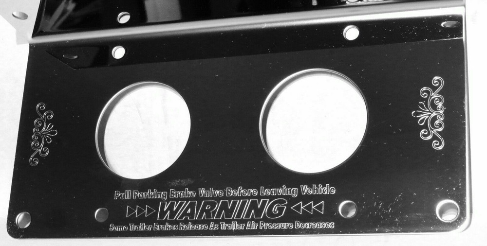 Control Panel for Peterbilt Lighter Tractor/Trailer 4 Switch Stainless GG#68331