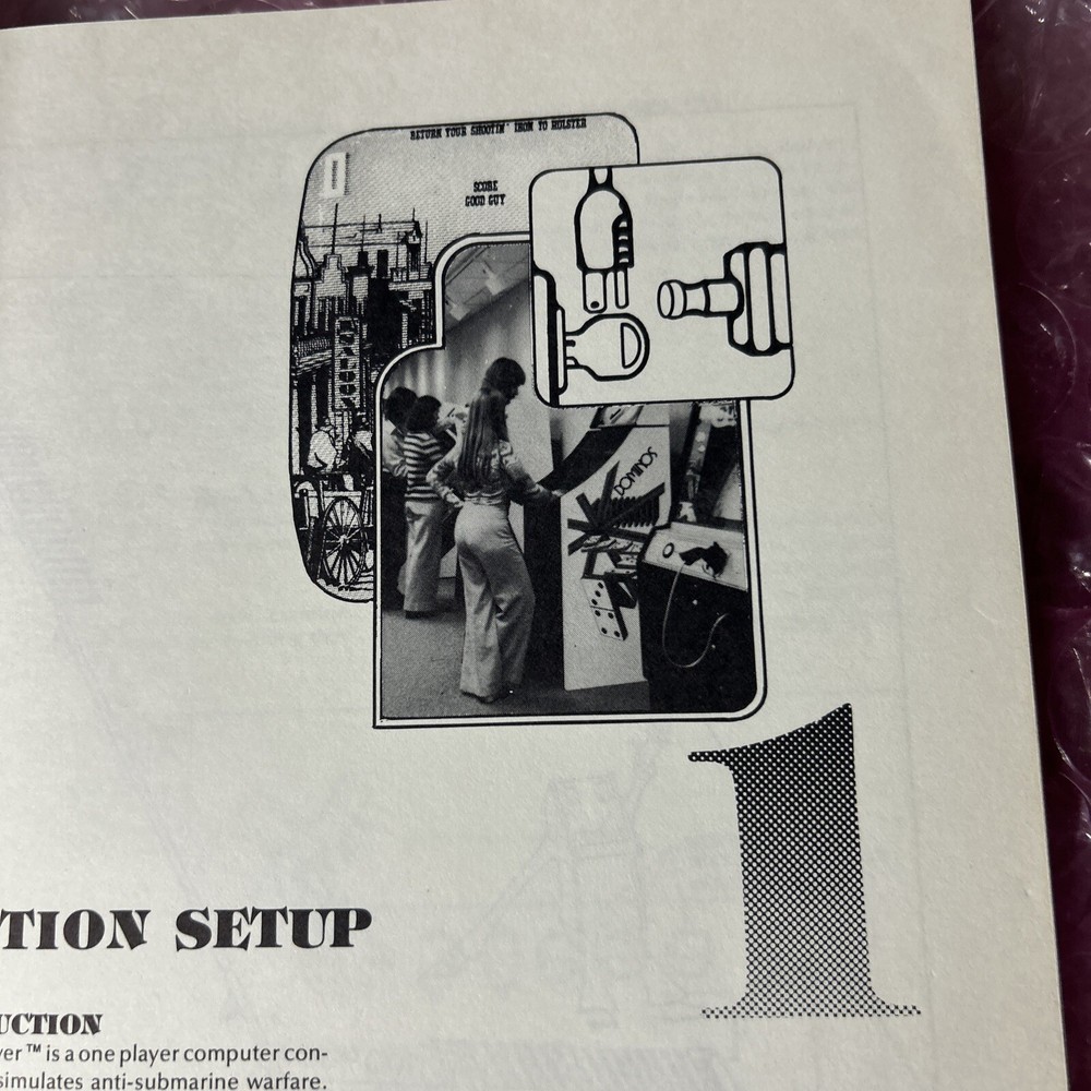 destroyer atari COVER LOOSE  arcade game manual