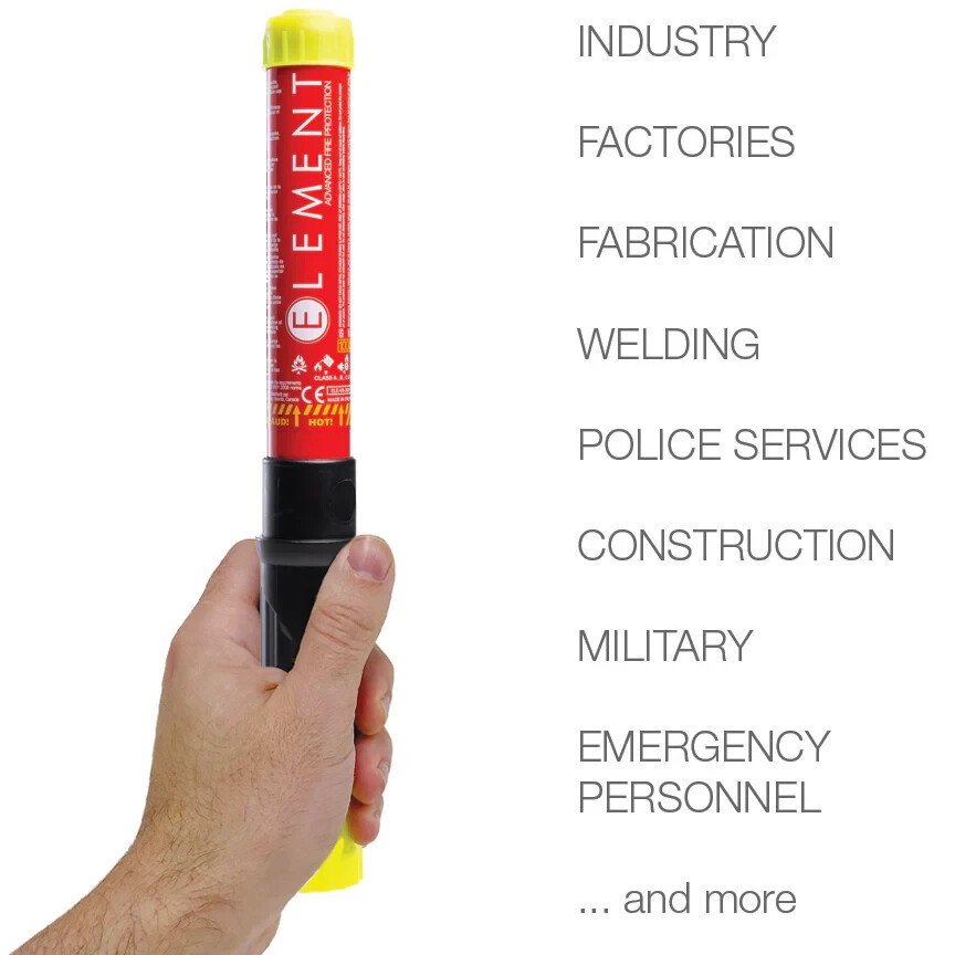 Element E100 Fire Extinguisher Stick 40100, 100 second discharge NO MAINTENANCE