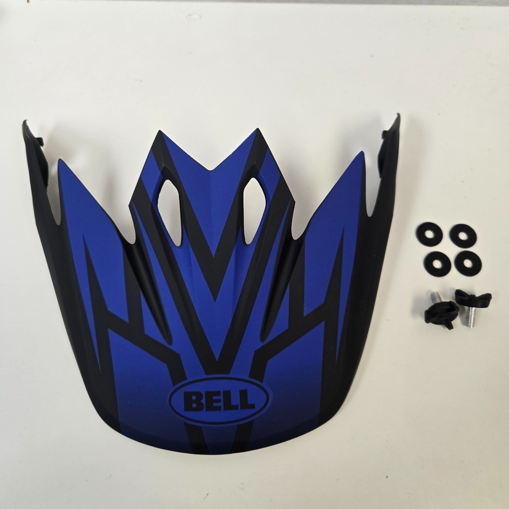Bell Replacement Visor for MX-9 MIPS Disrupt Matte Black/Blue *TAKE OFF VISOR*