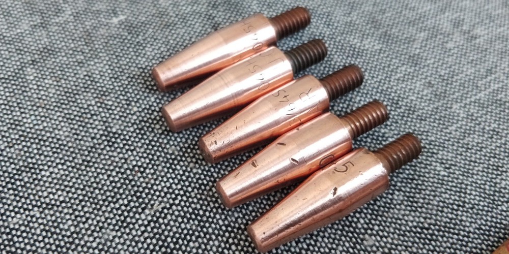 5 pack Torch Tip Contact Tip, Wire Size .045" 1.2mm , 12-24 thread
