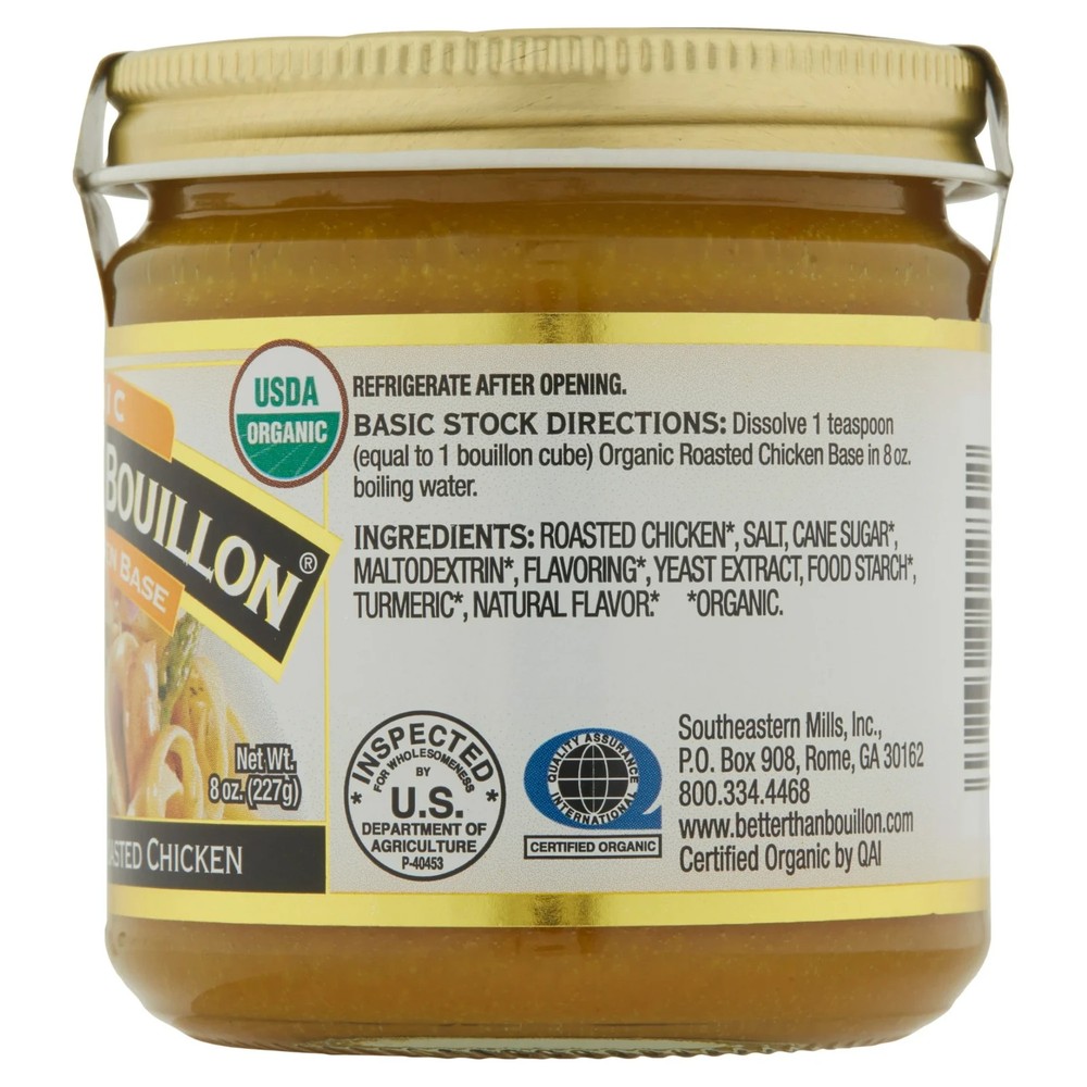 Organic Roasted Chicken Base, Shelf-Stable, 8 Oz Jar