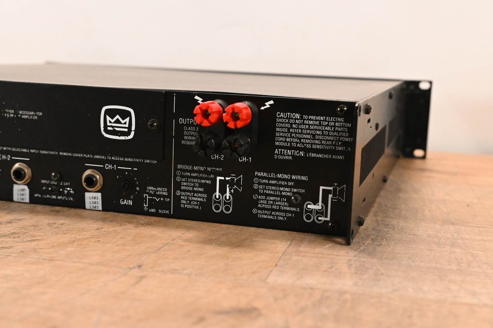 Crown 800 CSL 2-Channel Power Amplifier CG01PG1