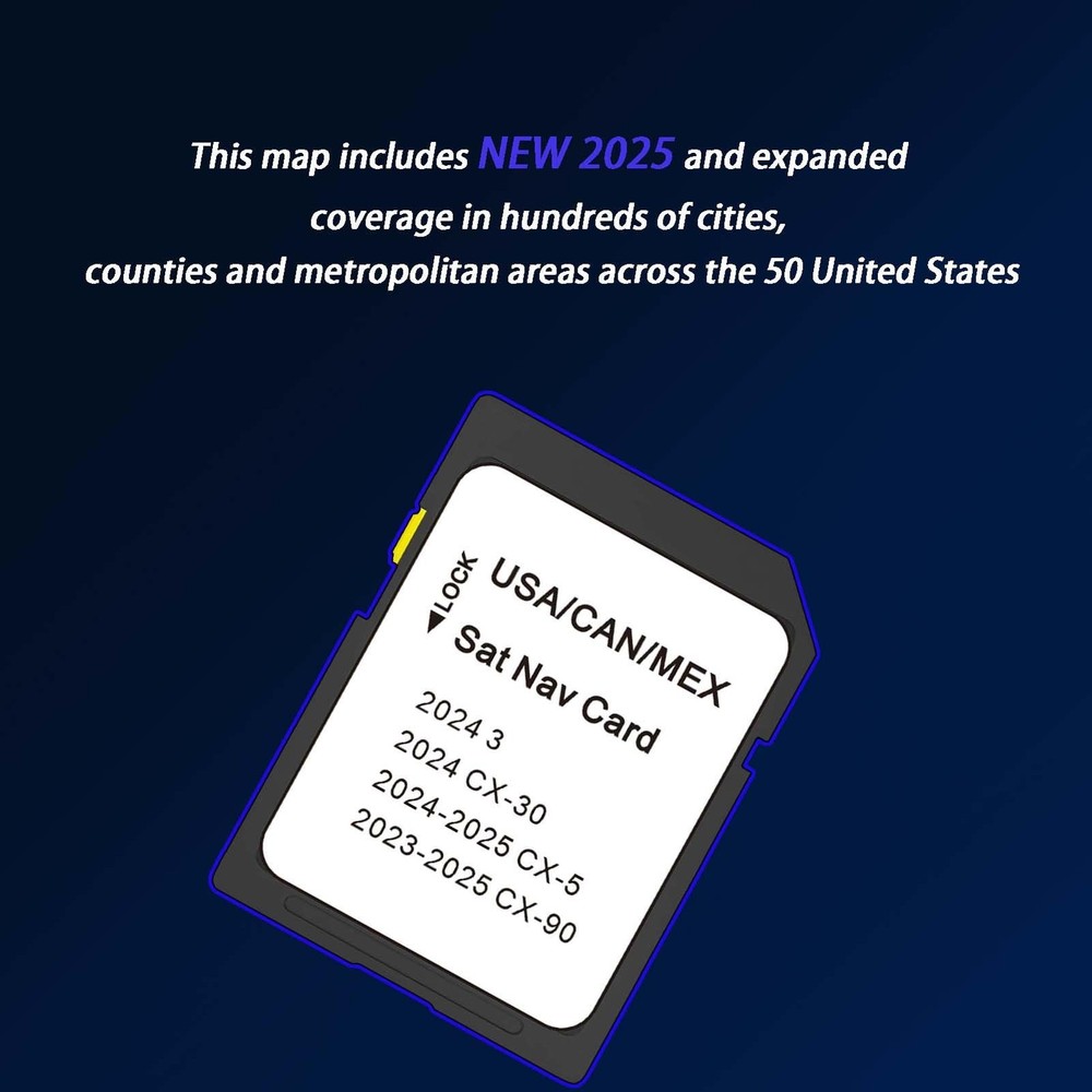 CX-5 Latest Navigation SD Card Map Update, KMV666EZ1B Black