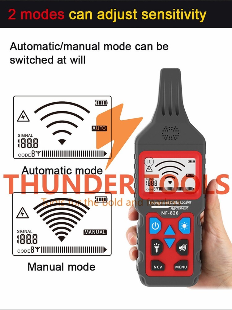 Thunder Tools NOYAFA NF-826 Underground Cable Locator Wire Tracking