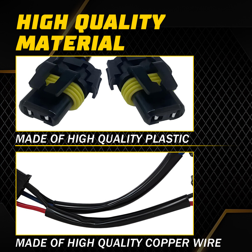 Conversion Wire 9003 H4 TO 9005 9006 Two Harness Head Light Adapter Plug Play EA