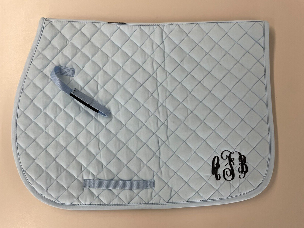 All purpose saddle pad light blue