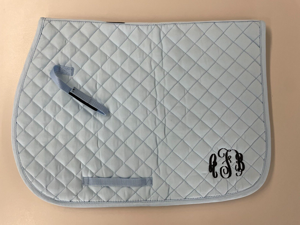 All purpose saddle pad light blue
