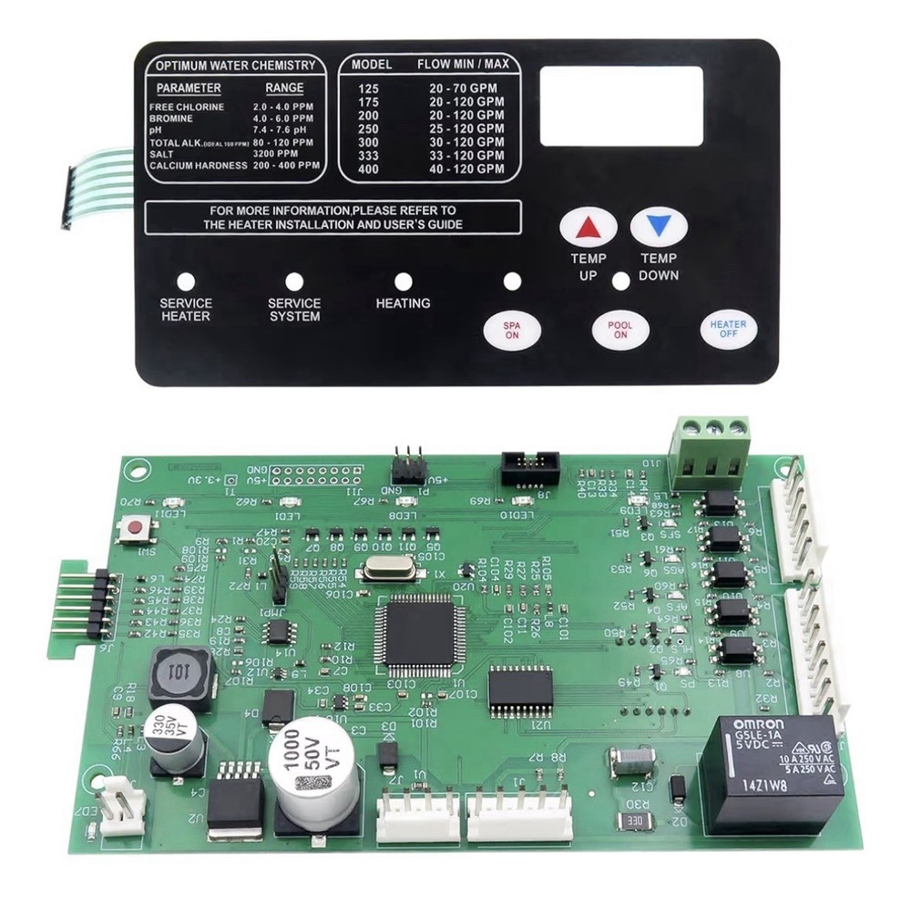 42002-0007S Control Board Kit (461105) with 472610Z Switch Pad for Pentair 400
