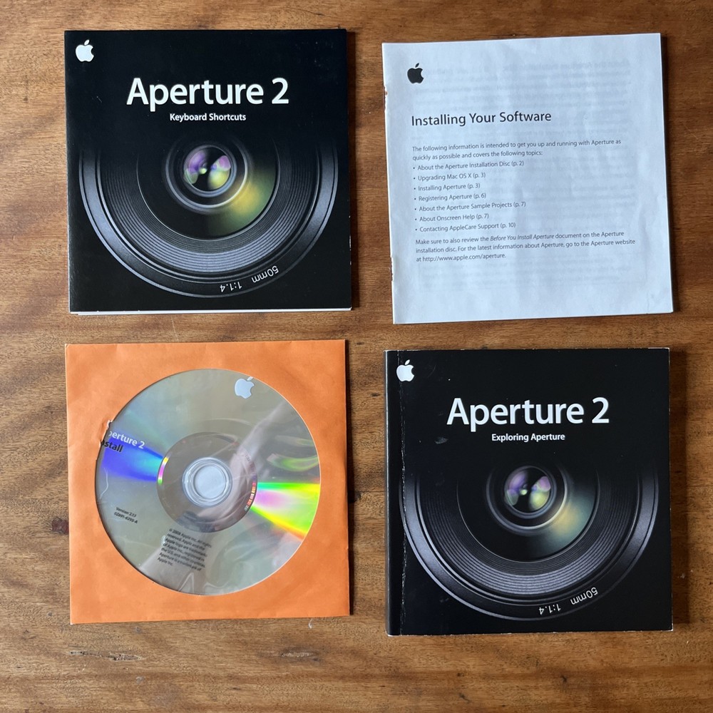 Apple Aperture 2 Photo Editing & Management Software w/ Serial & Manual 🔥Mac🔥