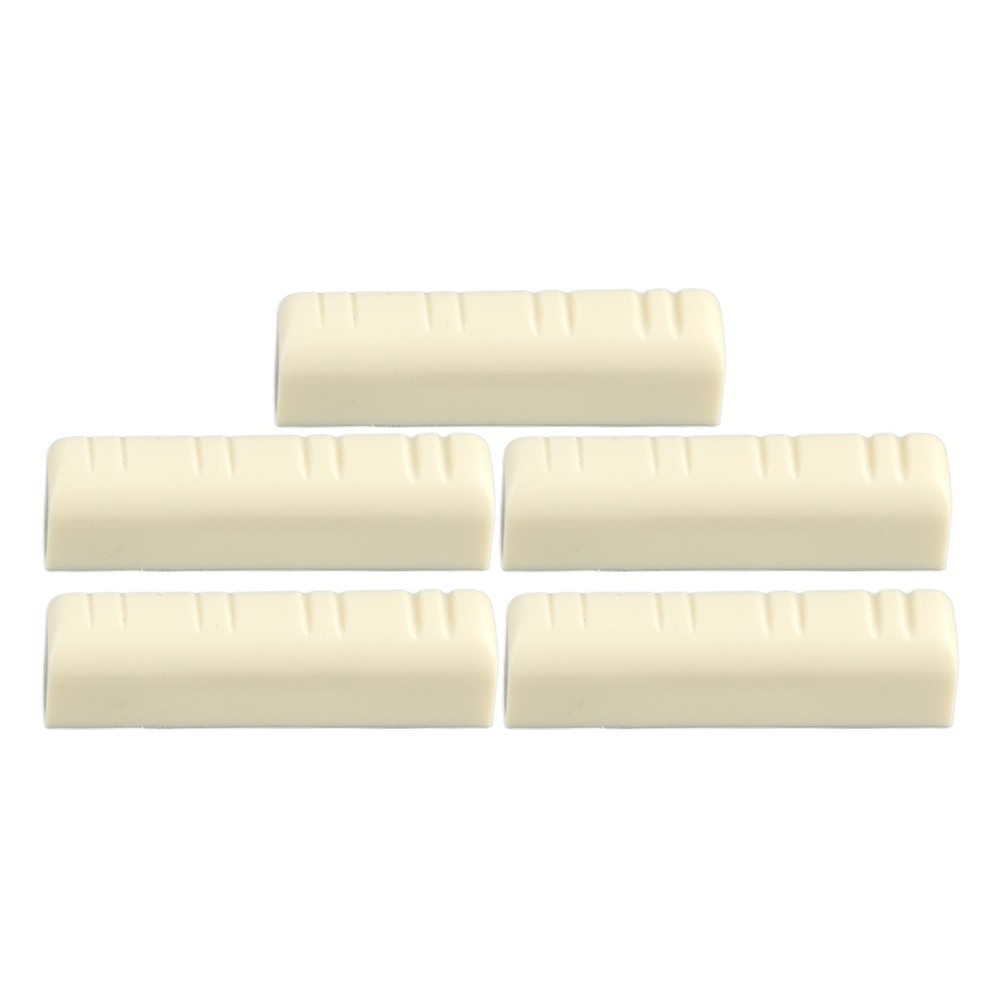 5Pcs Mandolin Bridge Nut 8 String Plastic 3.5cm Universal Instrument Accessory