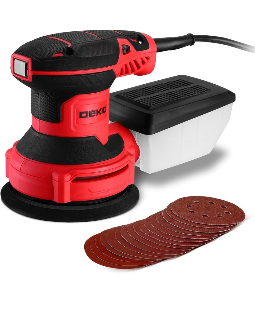 Deko Random Orbit Sander DKOS30A125 RED