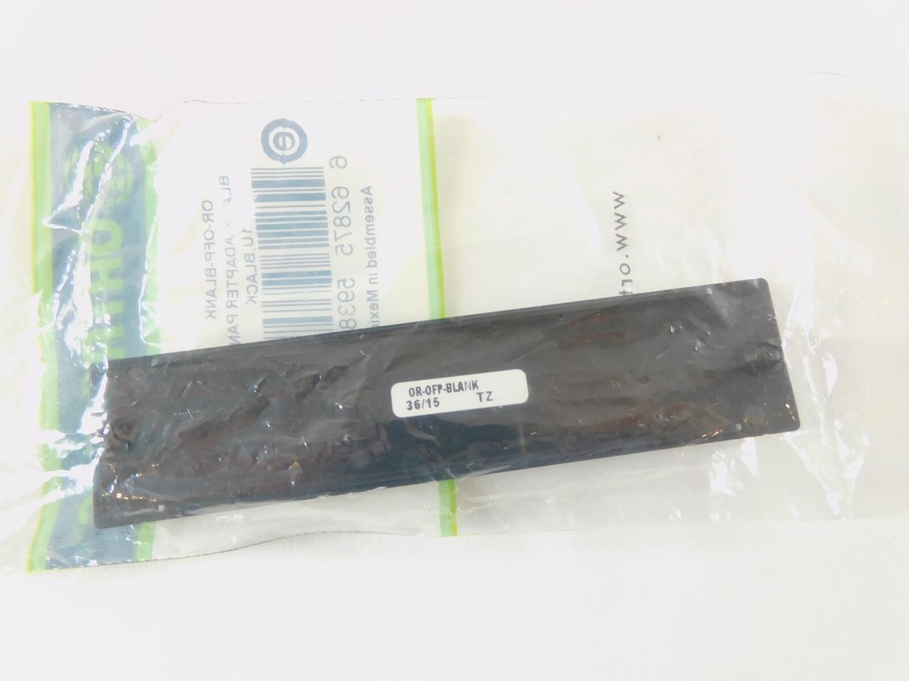 OptiMo OFP Series Blank Adapter Panel OR-OFP-BLANK Black