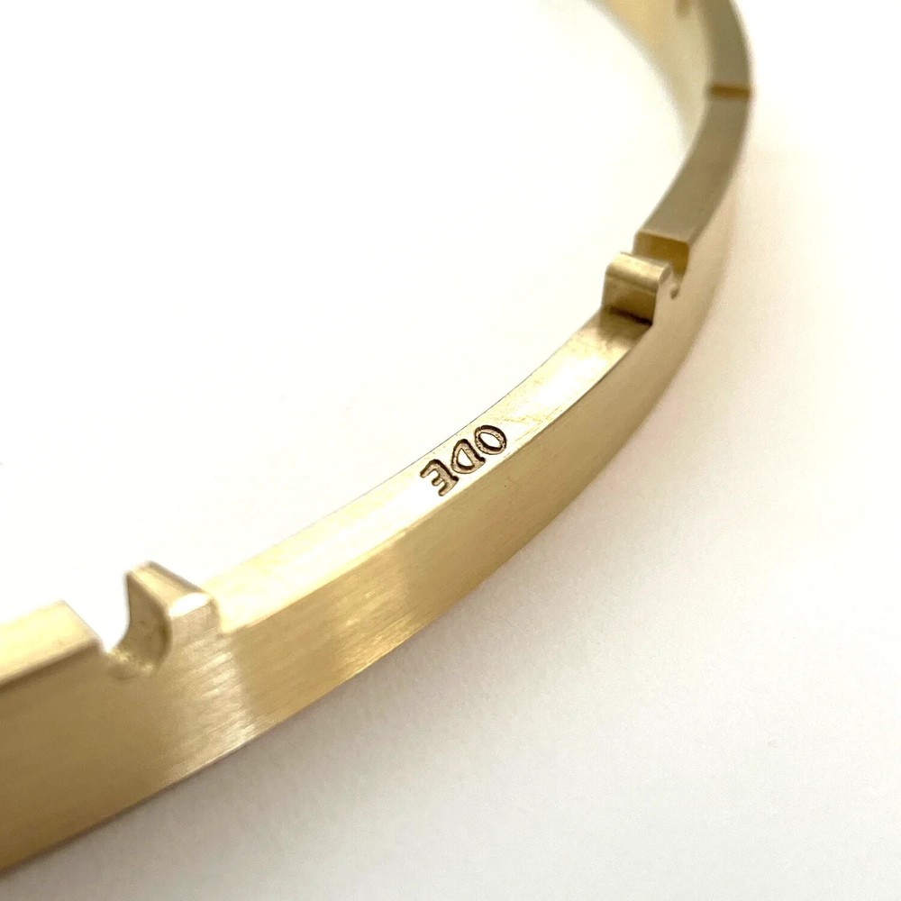 Ode 11" Notched Tension Hoop - 24 Brackets, Solid Brass, Precision Milled