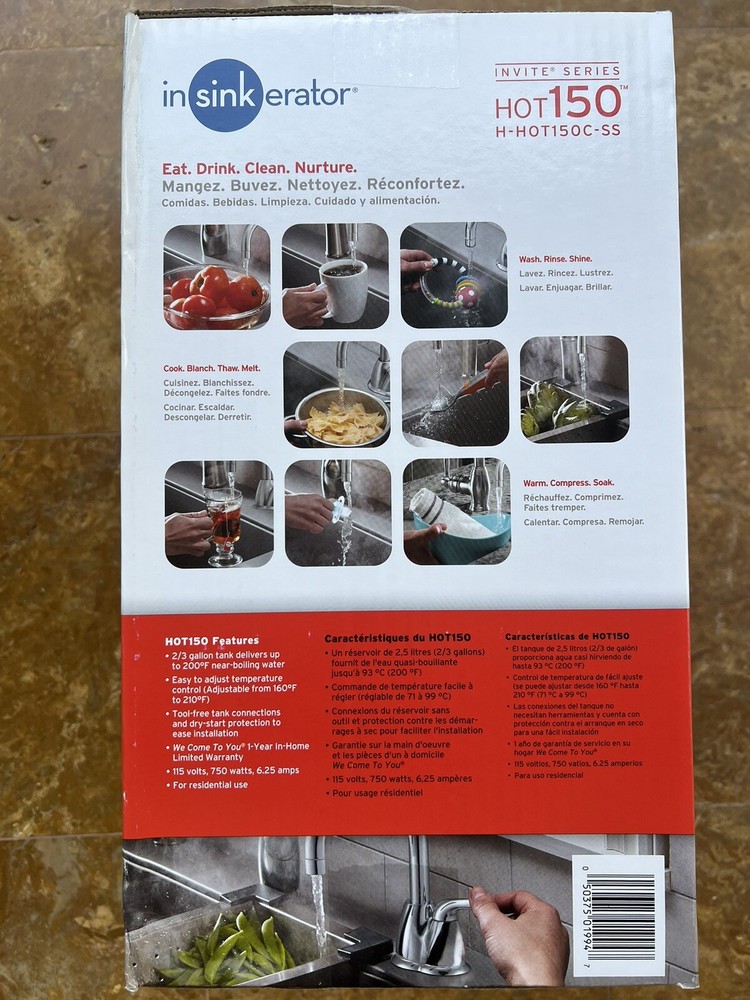 InSinkErator® Invite HOT150 Instant Hot Water Dispenser System