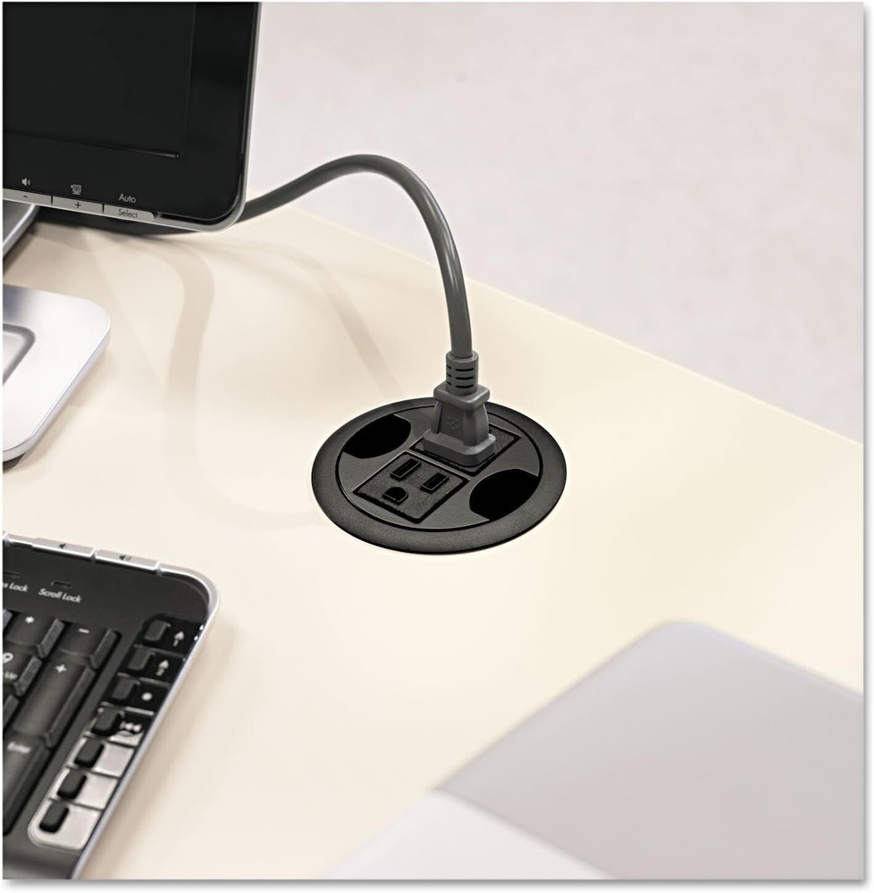 HON AC Power Hub 3" Diameter Black GRMTACX