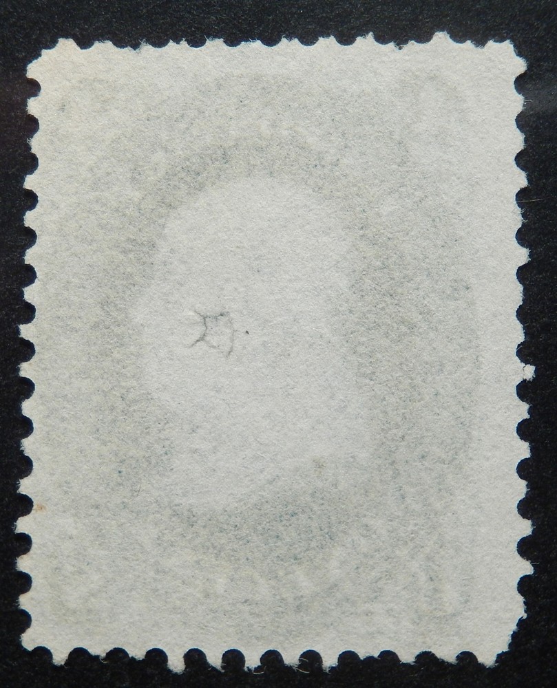 Scott # 063b, Used, Rare Dark Shade, Blue Cancel