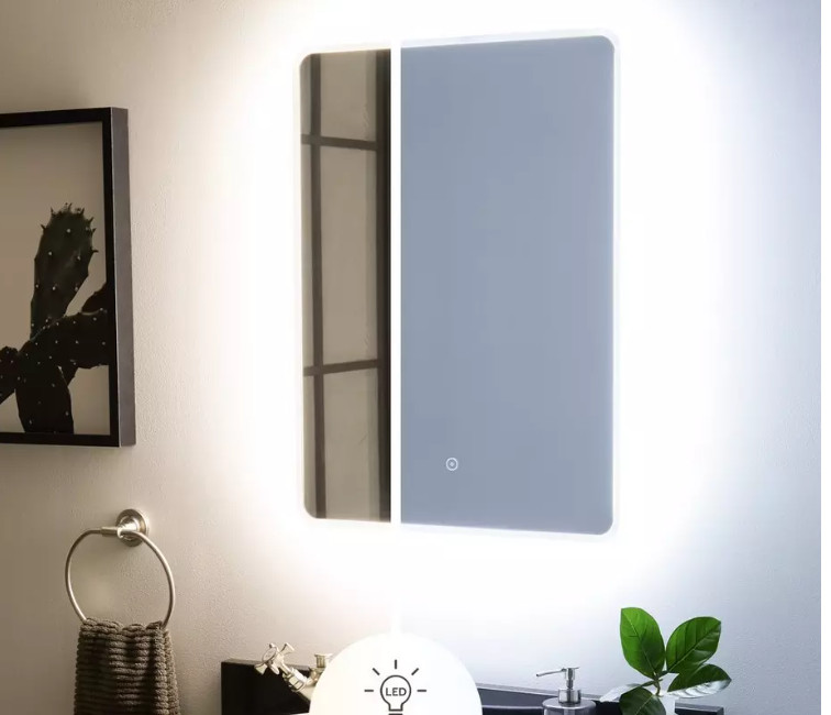 Signature Hardware 20" Winnberg Lighted Mirror with Tunable LED - Touch Sensor