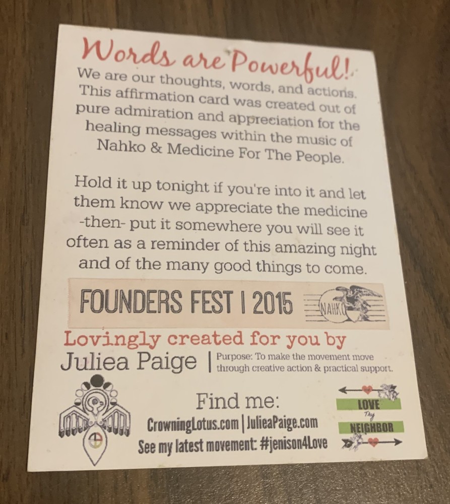Founders Fest 2016 Keep Sake 5"X5"