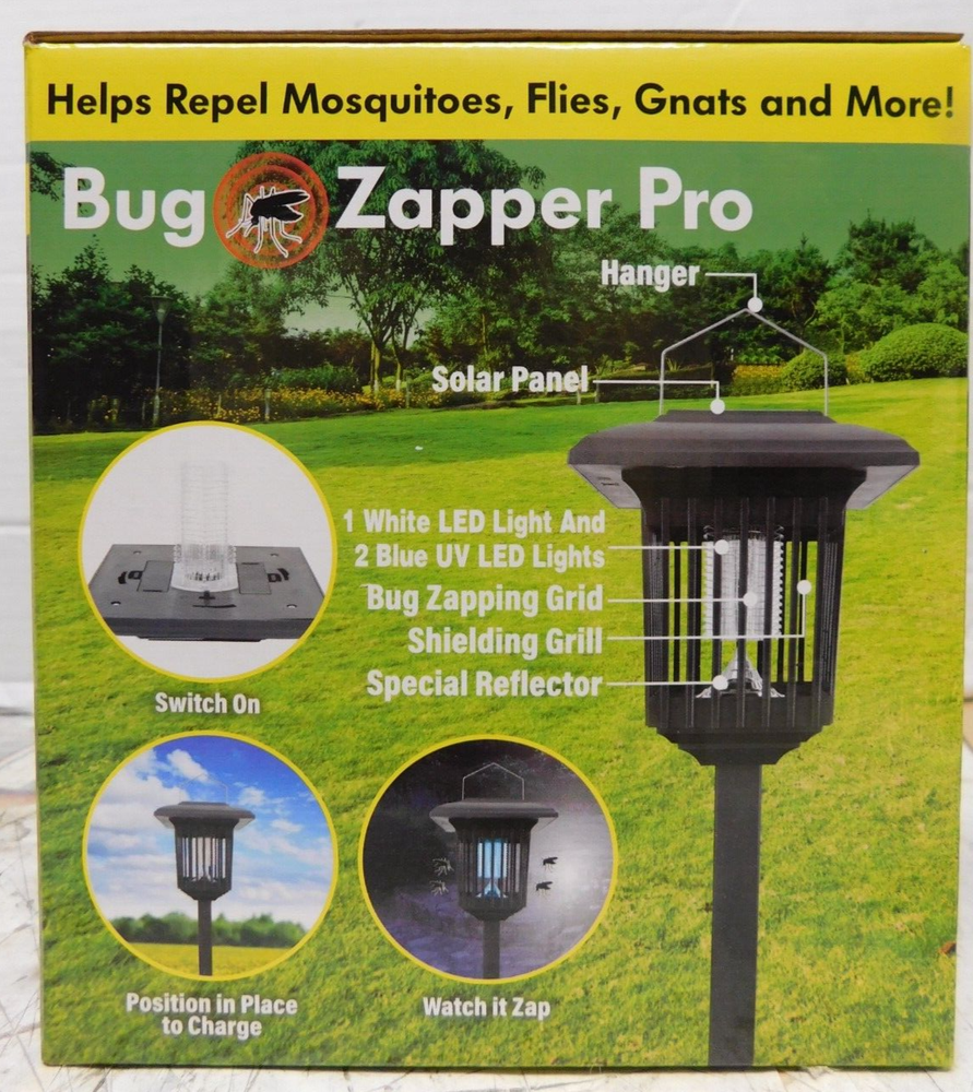 Bug Zapper Pro Solar Powered LED Light #PB333