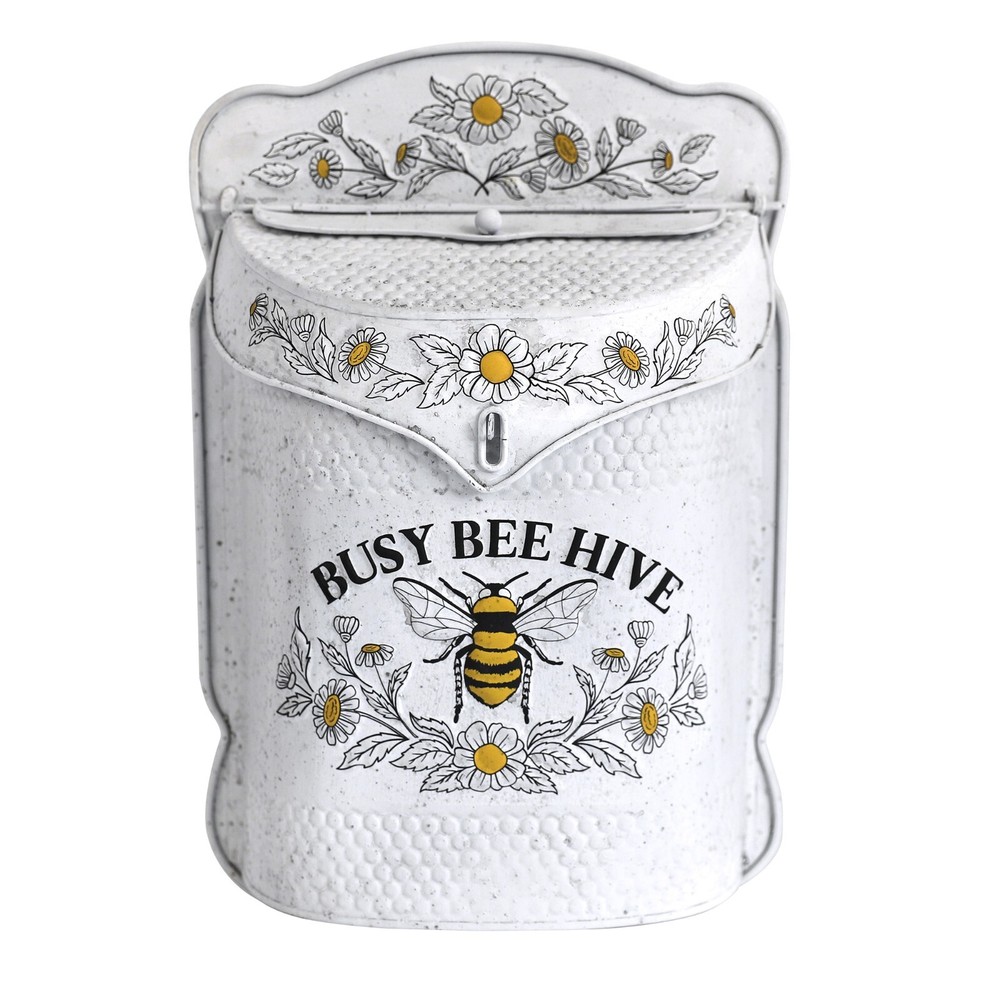 Bee Mailboxes Wall Mount Vintage White Mailboxes for Outside