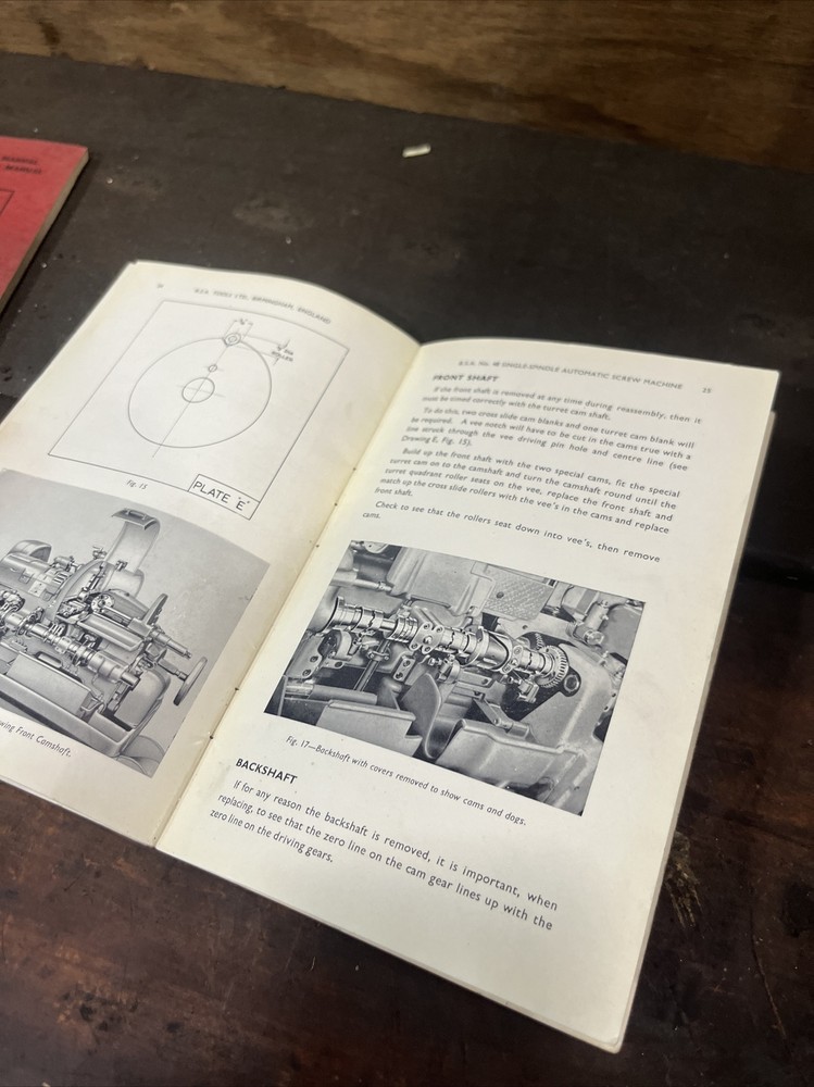BSA Single Spindle Automatic Screw Machine Maintenance Manual Book 3rd Edition
