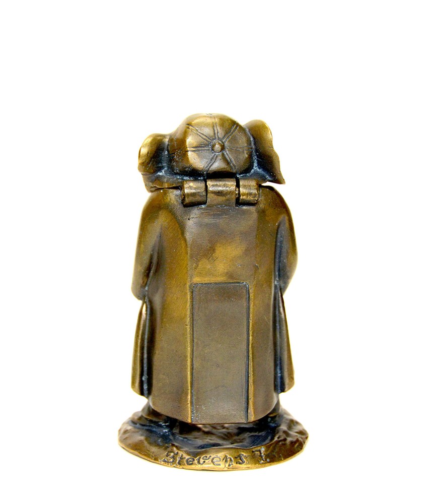 Vienna Bronze Cast Elephant Figure Match Holder