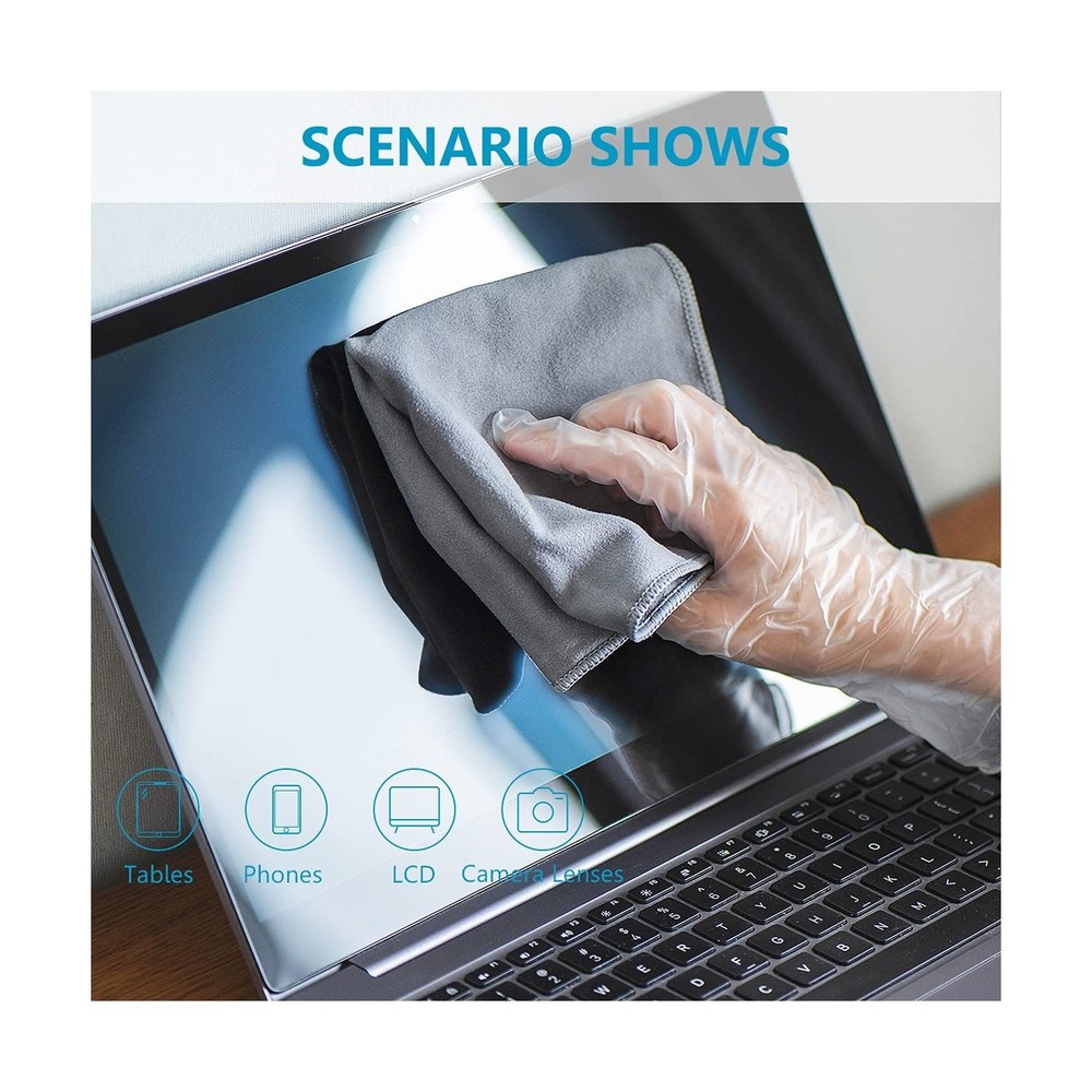 8 Pack Microfiber Screen Cleaning Cloth,Premium Double-Sided Su... FAST USA SHIP