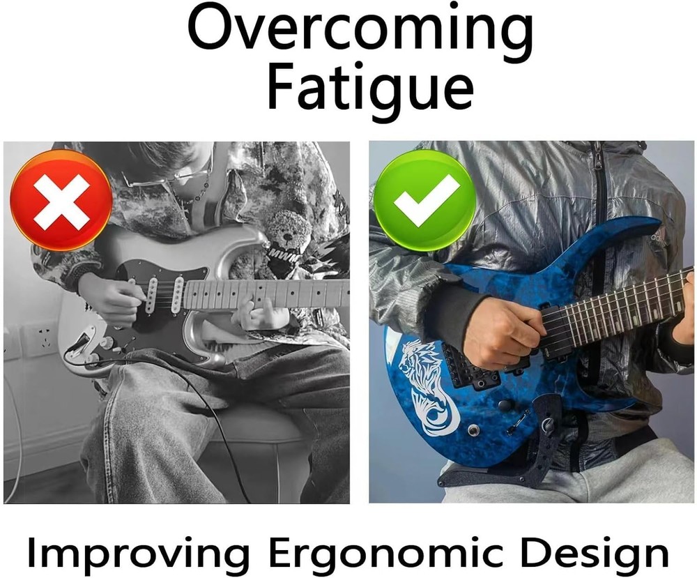 Guitar Support Electric Rest Adjustable Professional Black