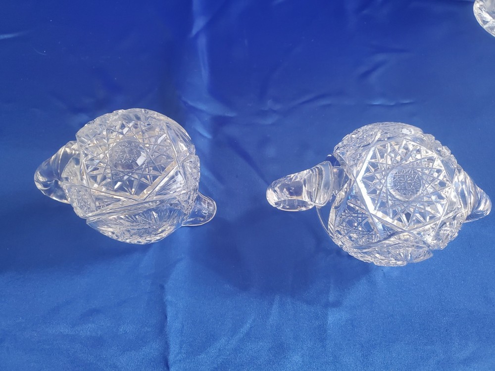 ABP Crystal Creamer and Open Sugar bowl Set