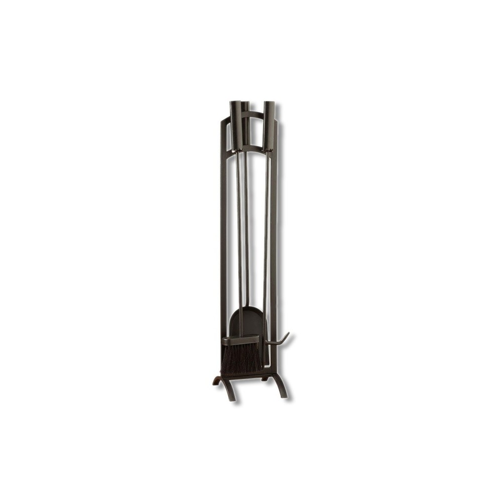 Panacea Black Matte Steel Fireplace Tool Set 15891