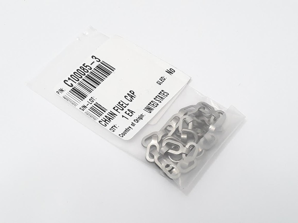1 EA New Chain Fuel Cap PN C100085-3,  9" long